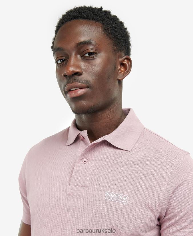 Essential Polo Shirt Barbour Men R08LB6686 Clothing Dark Thistle