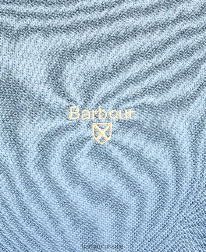 Finkle Polo Shirt Barbour Men R08LB6628 Clothing Dusty Mint