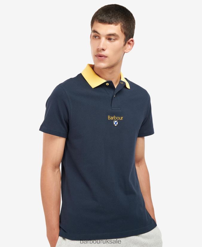 Founders Polo Shirt Barbour Men R08LB6630 Clothing Classic Navy