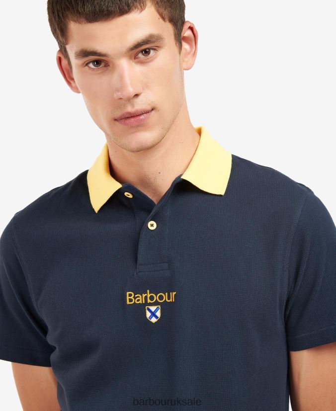 Founders Polo Shirt Barbour Men R08LB6630 Clothing Classic Navy