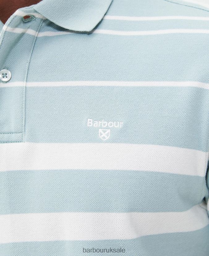 Halden Polo Shirt Barbour Men R08LB6698 Clothing Whisper White