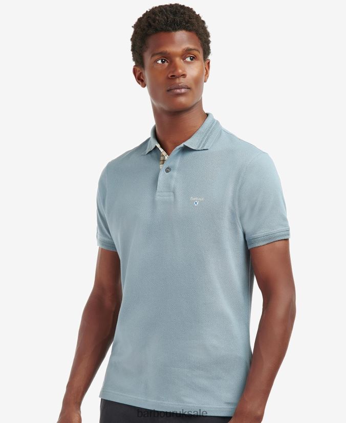 Harrowgate Polo Shirt Barbour Men R08LB6588 Clothing Washed Blue