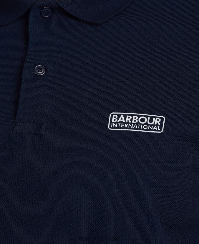 International Poloshirt Essential Tipped Barbour Men R08LB6557 Clothing Black