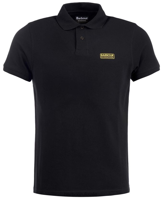 International Poloshirt International Essential Barbour Men R08LB6622 Clothing Black