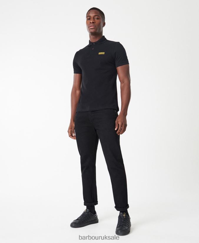 International Poloshirt International Essential Barbour Men R08LB6622 Clothing Black