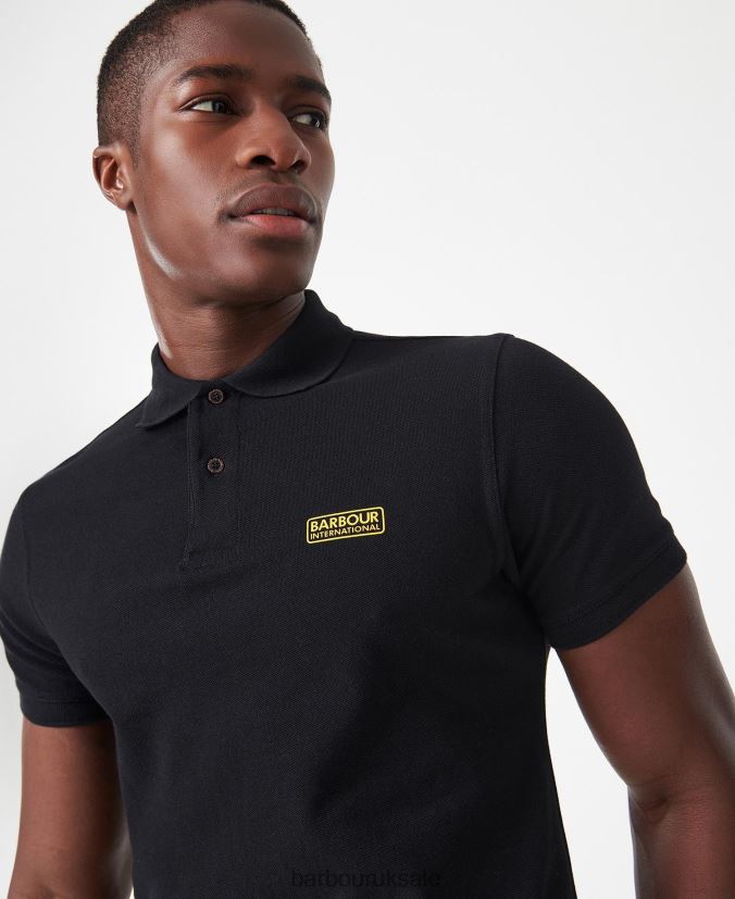 International Poloshirt International Essential Barbour Men R08LB6622 Clothing Black