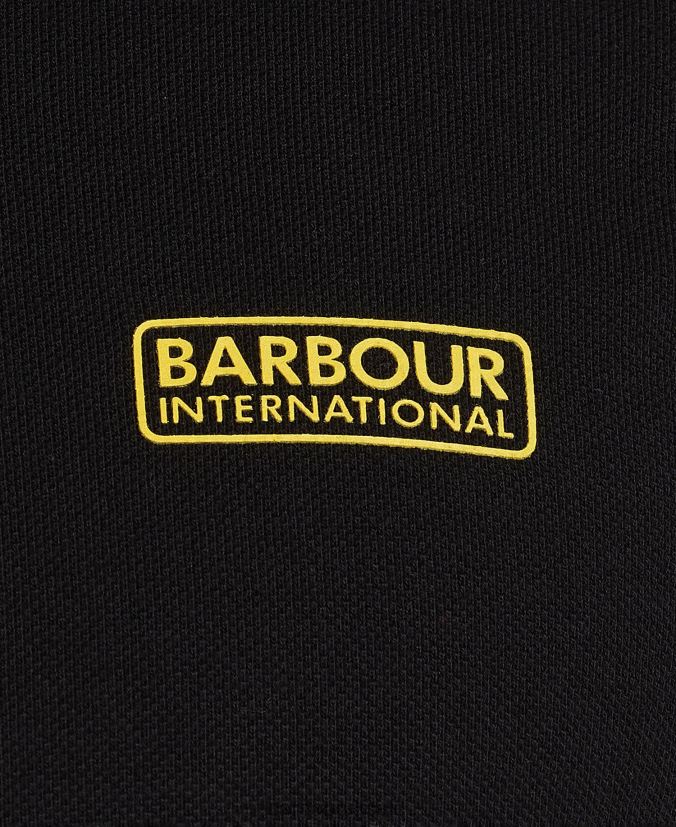 International Poloshirt International Essential Barbour Men R08LB6622 Clothing Black