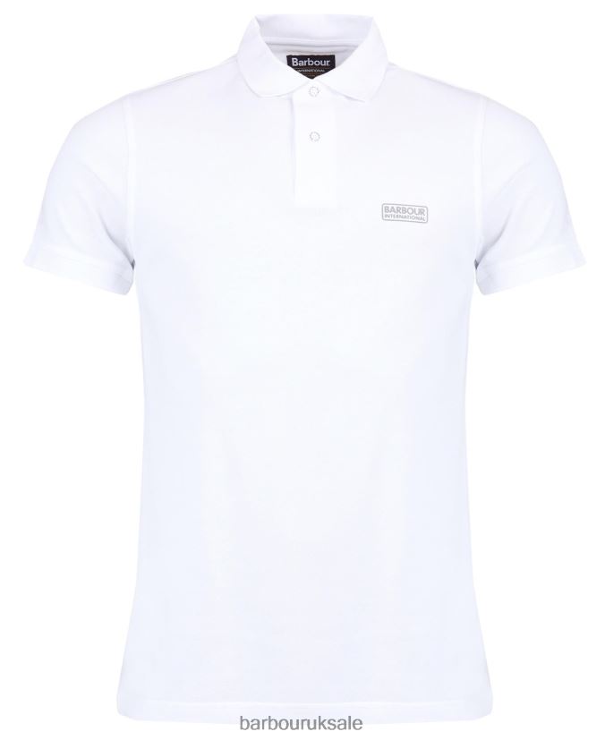 International Poloshirt International Essential Barbour Men R08LB6636 Clothing White