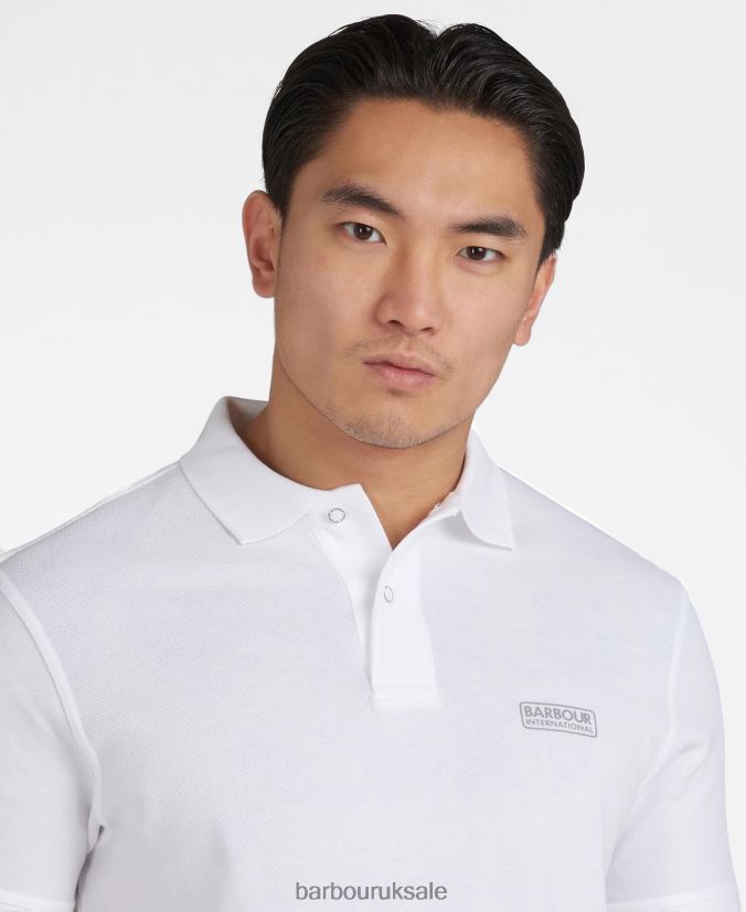 International Poloshirt International Essential Barbour Men R08LB6636 Clothing White