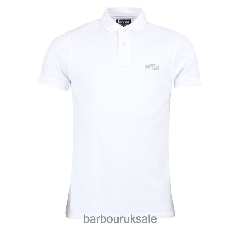 International Poloshirt International Essential Barbour Men R08LB6636 Clothing White