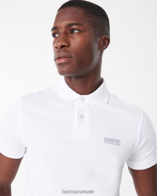 International Poloshirt International Essential Barbour Men R08LB6636 Clothing White