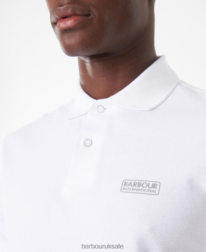 International Poloshirt International Essential Barbour Men R08LB6636 Clothing White