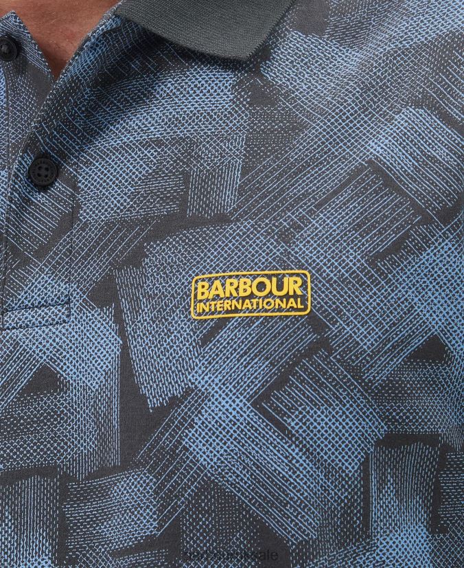 Jasper Polo Shirt Barbour Men R08LB6638 Clothing Charcoal