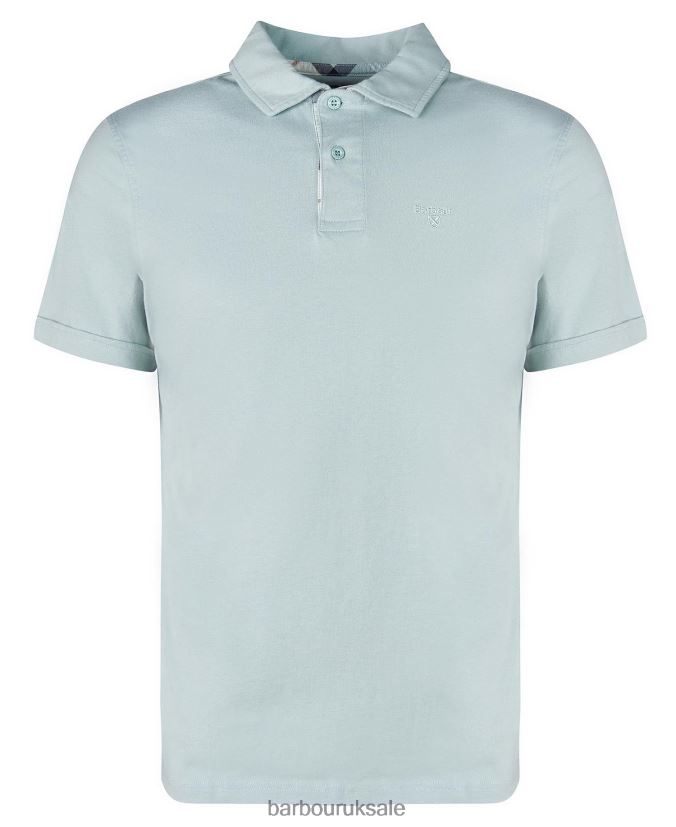 Kirkhill Polo Shirt Barbour Men R08LB6620 Clothing Blue Chalk