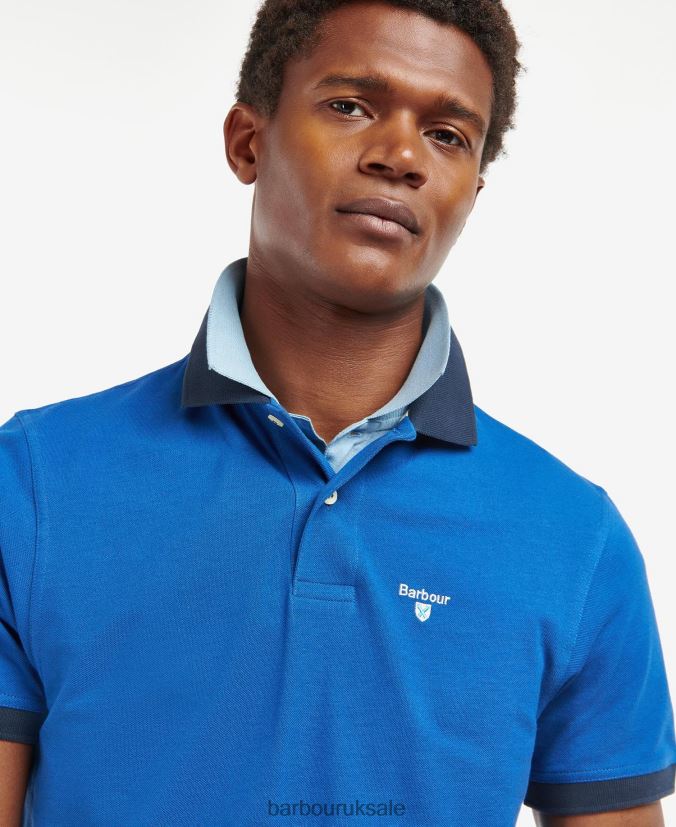 Lynton Polo Shirt Barbour Men R08LB6616 Clothing Monaco Blue