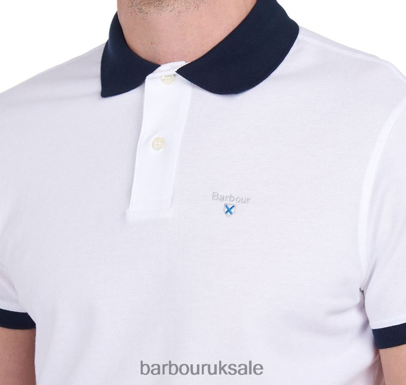 Lynton Polo Shirt Barbour Men R08LB6649 Clothing Faded Apple