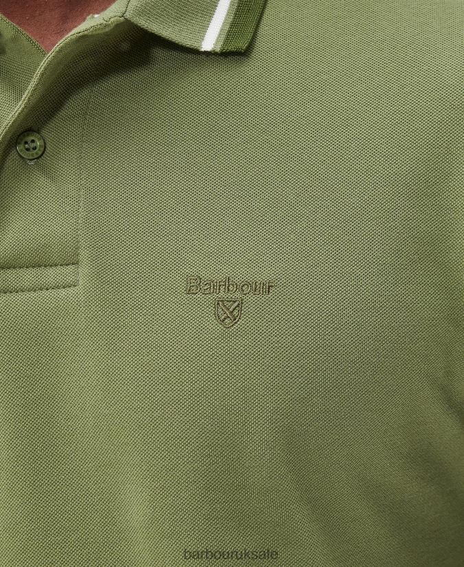 Otterburn Polo Shirt Barbour Men R08LB6553 Clothing Burnt Olive