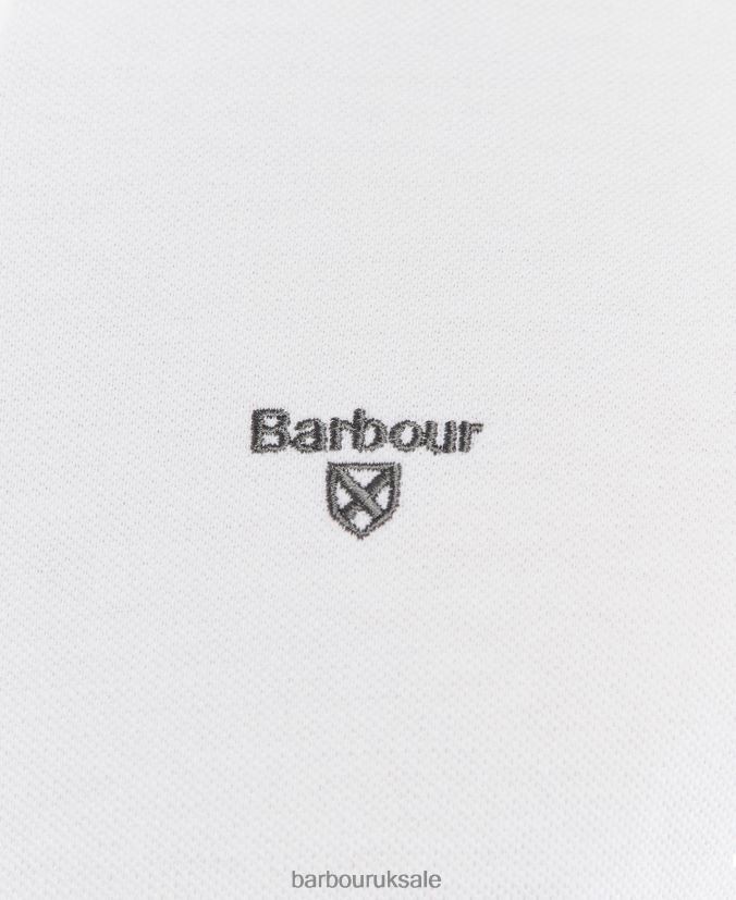 Otterburn Polo Shirt Barbour Men R08LB6736 Clothing Whiite