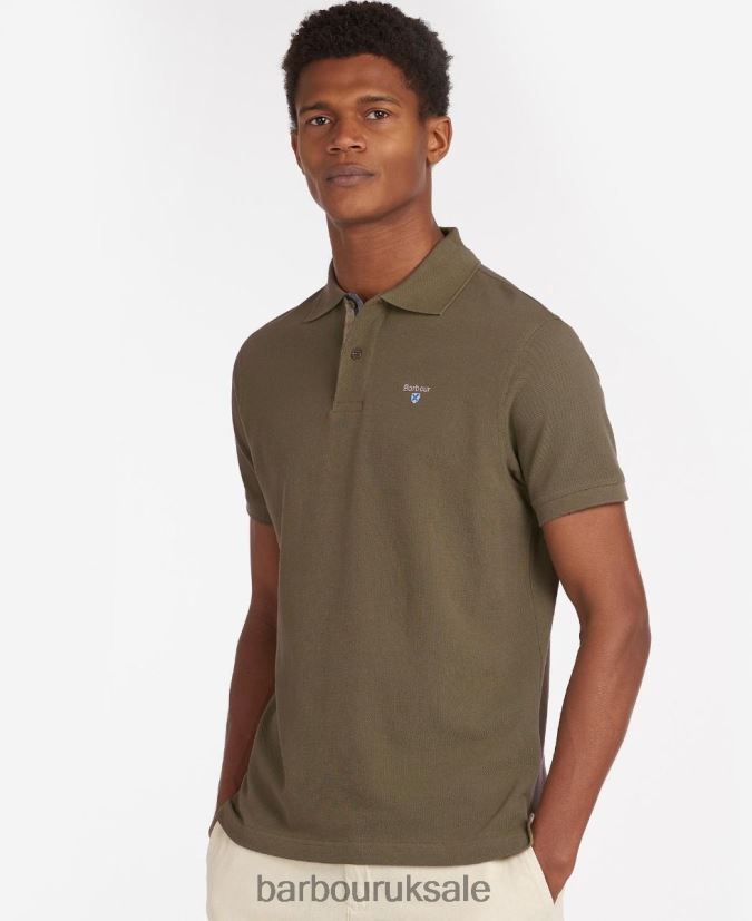 Sports Polo Shirt Barbour Men R08LB6584 Clothing Sky