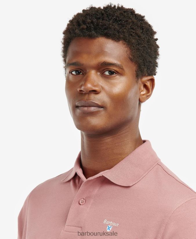 Sports Polo Shirt Barbour Men R08LB6627 Clothing Mist