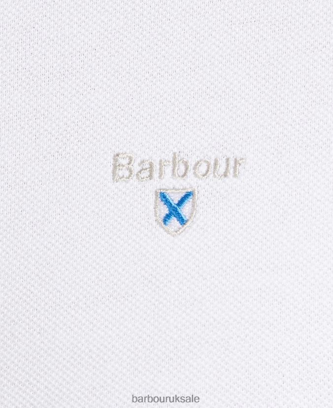 Tartan Poloshirt Pique Barbour Men R08LB6551 Clothing Grey Marl