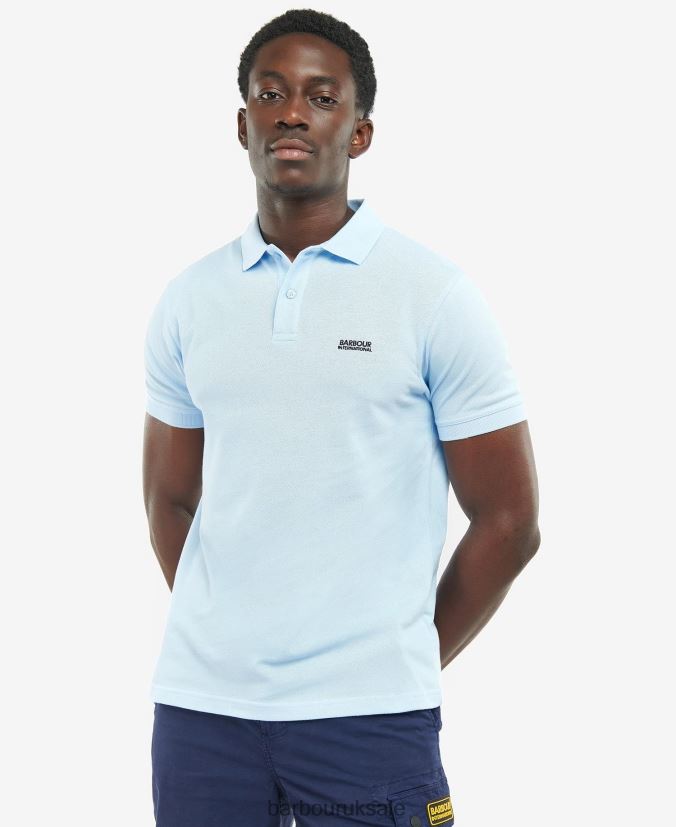 Tourer Polo Shirt Barbour Men R08LB6710 Clothing Classic White - Click Image to Close