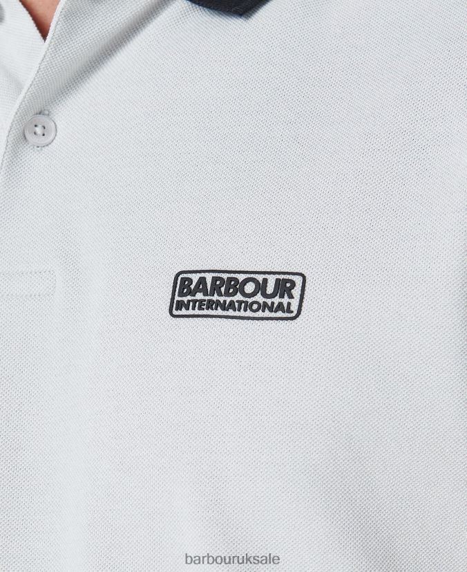 Tracker Polo Shirt Barbour Men R08LB6643 Clothing Faded Blue