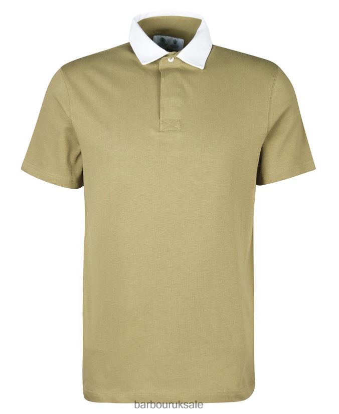 Wilson Polo Shirt Barbour Men R08LB6703 Clothing Bleached Olive