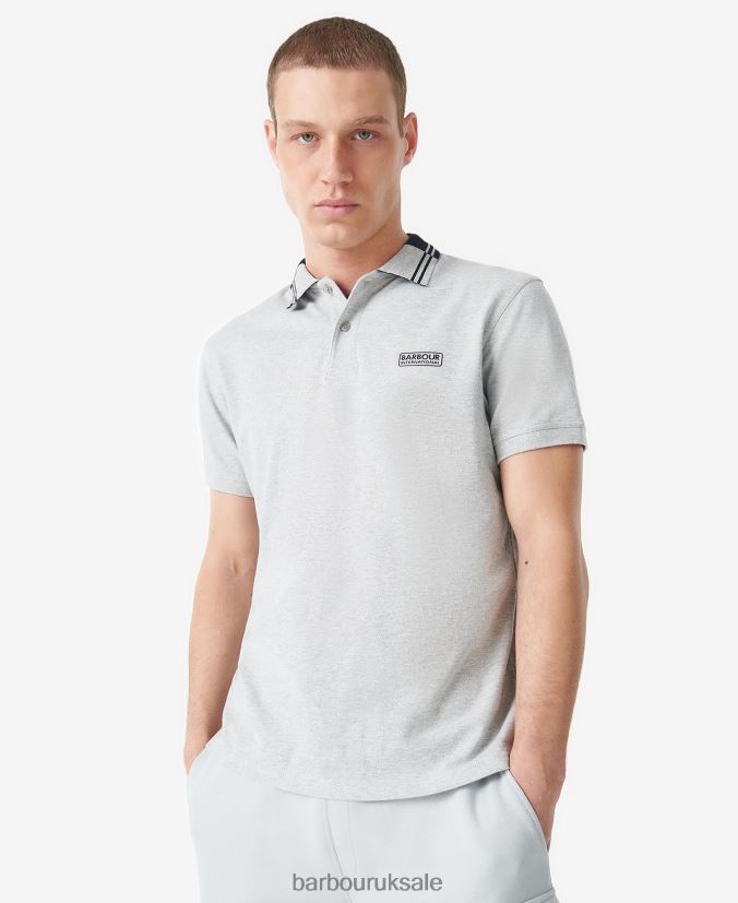 Ziggy Polo Shirt Barbour Men R08LB6676 Clothing Grey Marl