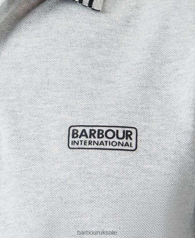 Ziggy Polo Shirt Barbour Men R08LB6676 Clothing Grey Marl