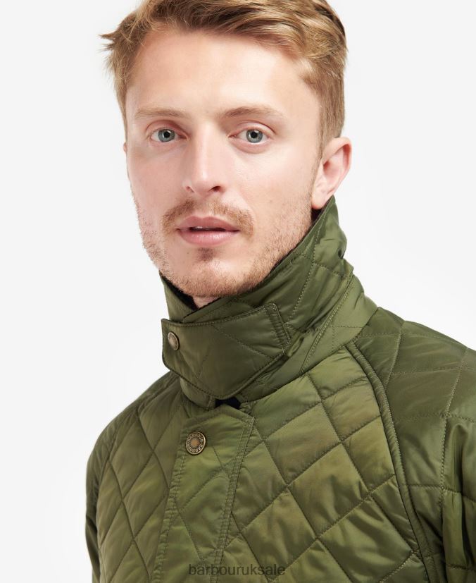 Ashby Quilted Jacket Barbour Men R08LB697 Clothing Olive