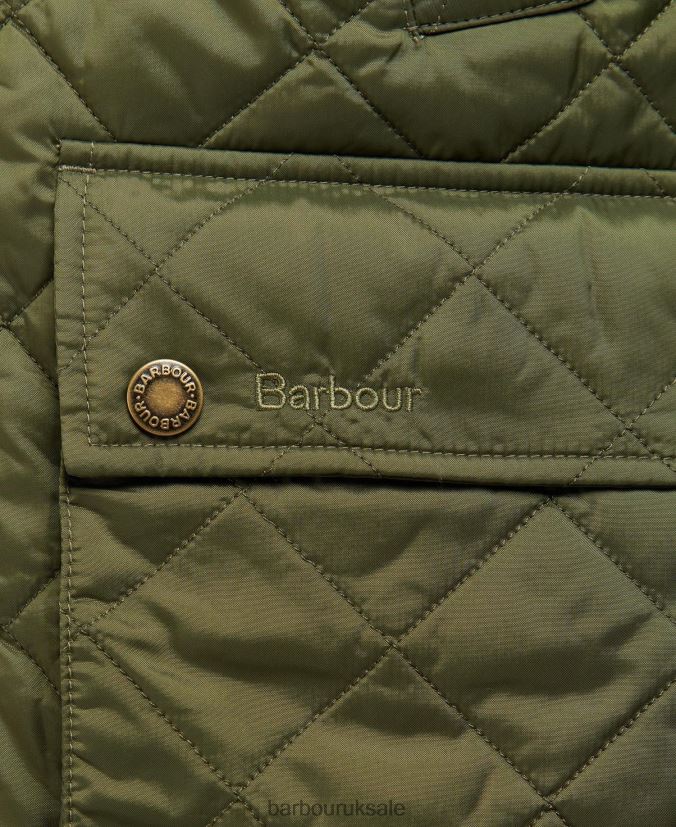 Ashby Quilted Jacket Barbour Men R08LB697 Clothing Olive