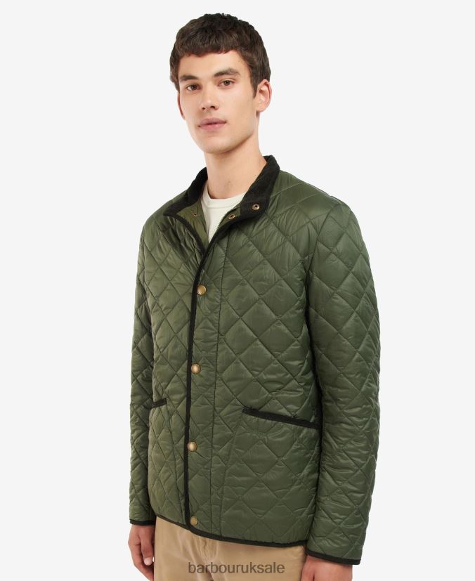 Cavendish Quilted Jacket Barbour Men R08LB6127 Clothing Olive - Click Image to Close