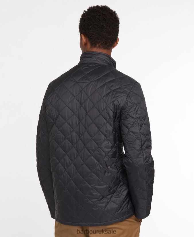 Flyweight Chelsea Quilted Jacket Barbour Men R08LB6105 Clothing Black