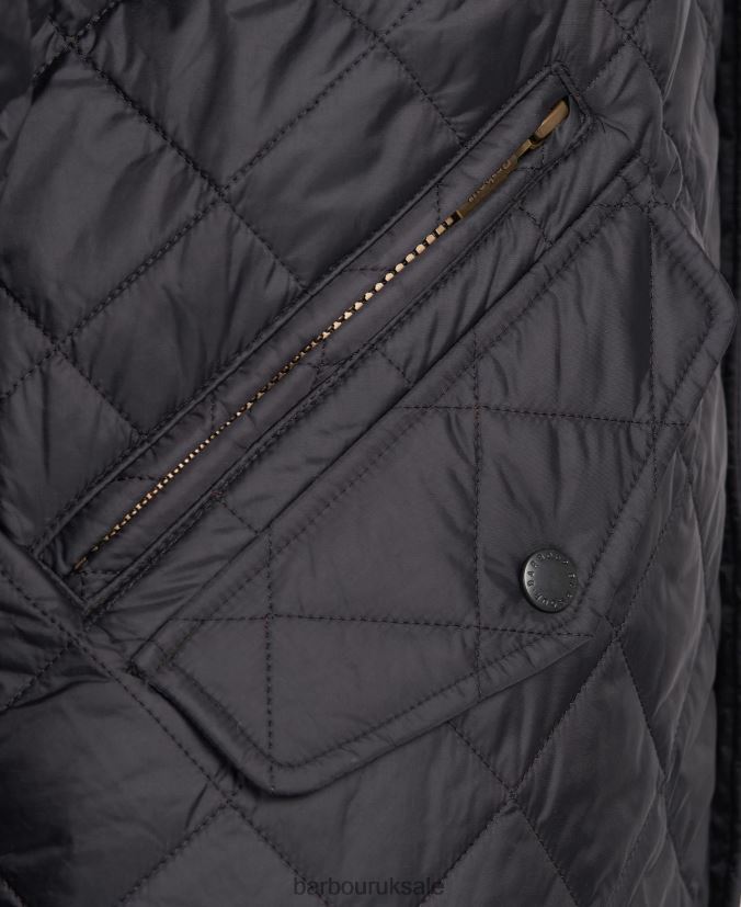 Flyweight Chelsea Quilted Jacket Barbour Men R08LB6105 Clothing Black