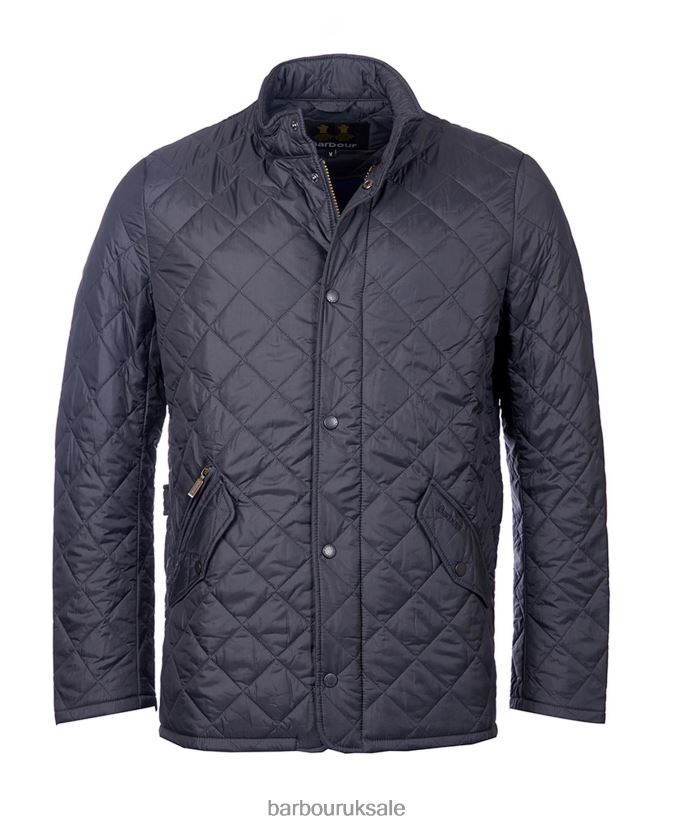 Flyweight Chelsea Quilted Jacket Barbour Men R08LB685 Clothing Black