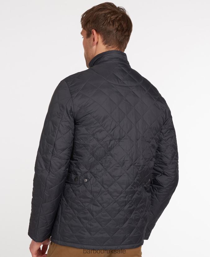 Flyweight Chelsea Quilted Jacket Barbour Men R08LB685 Clothing Black