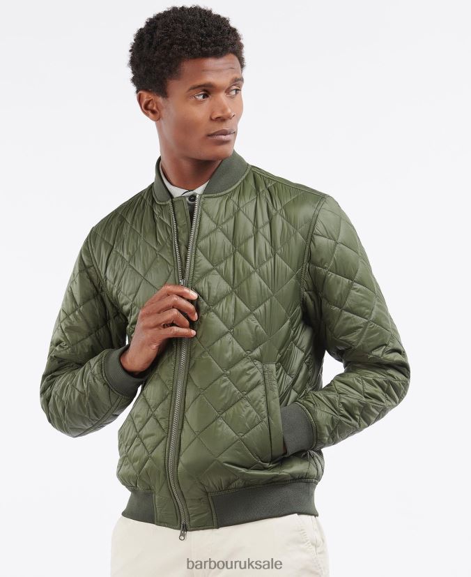 Galento Quilted Jacket Barbour Men R08LB6110 Clothing Olive