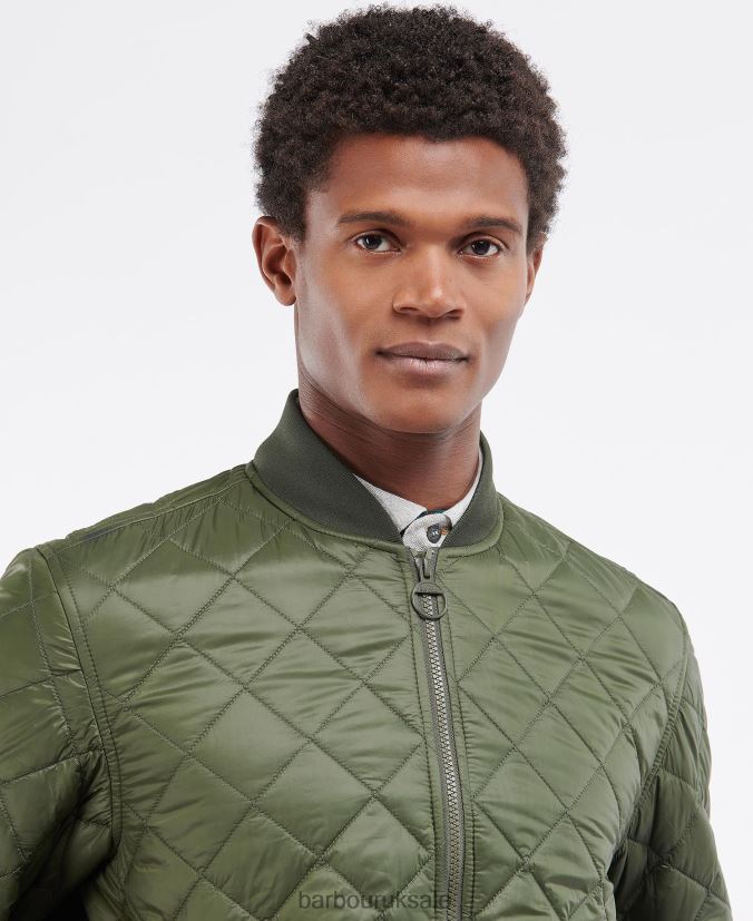 Galento Quilted Jacket Barbour Men R08LB6110 Clothing Olive