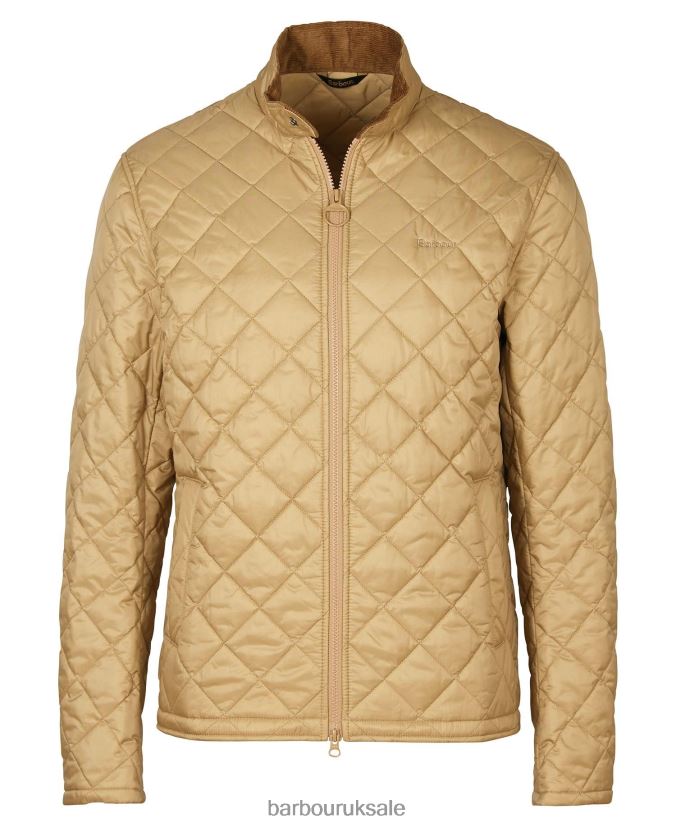 Hann Quilted Jacket Barbour Men R08LB6160 Clothing Sand