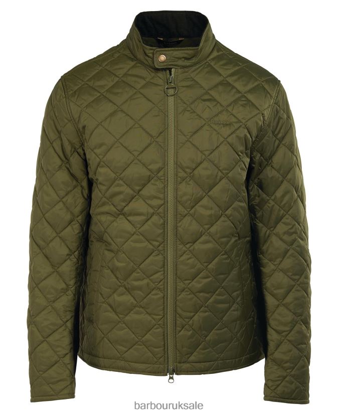 Hann Quilted Jacket Barbour Men R08LB6164 Clothing Sand