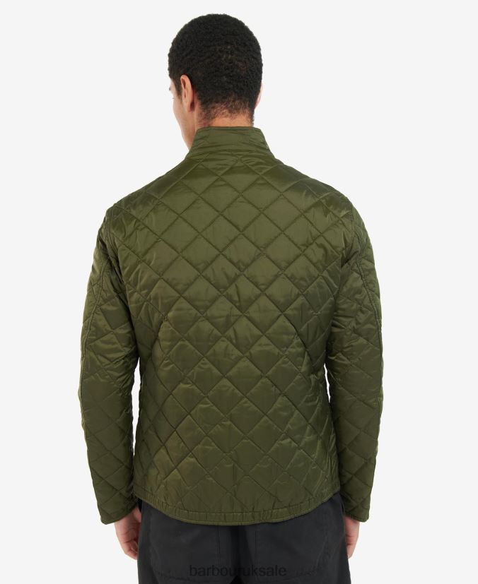 Hann Quilted Jacket Barbour Men R08LB6164 Clothing Sand