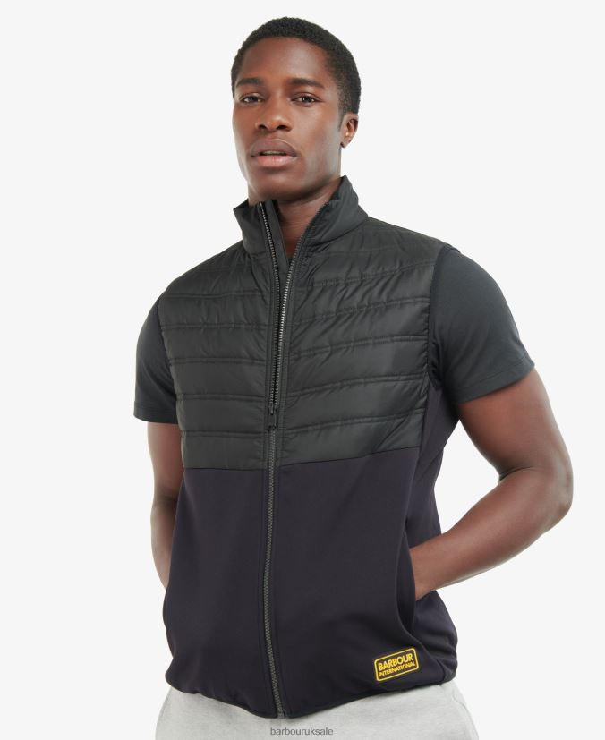 Jackson Quilted Gilet Barbour Men R08LB6152 Clothing Classic Black - Click Image to Close