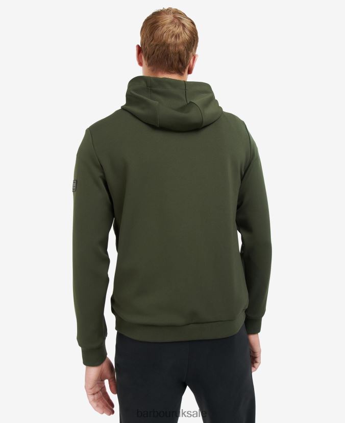 Kick Quilted Sweatshirt Barbour Men R08LB6145 Clothing Forest