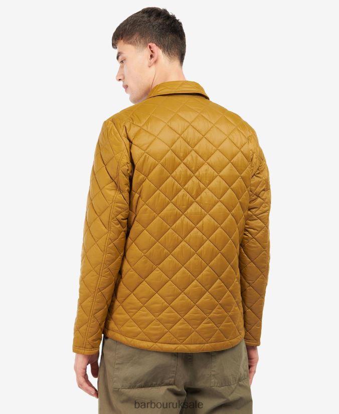 Newbie Quilted Jacket Barbour Men R08LB6162 Clothing Russet