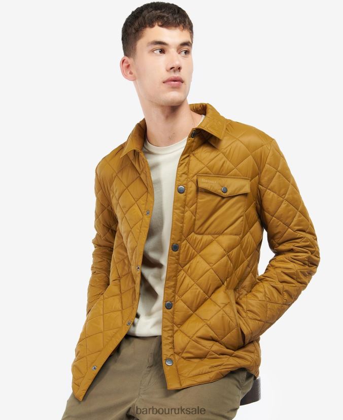 Newbie Quilted Jacket Barbour Men R08LB6162 Clothing Russet