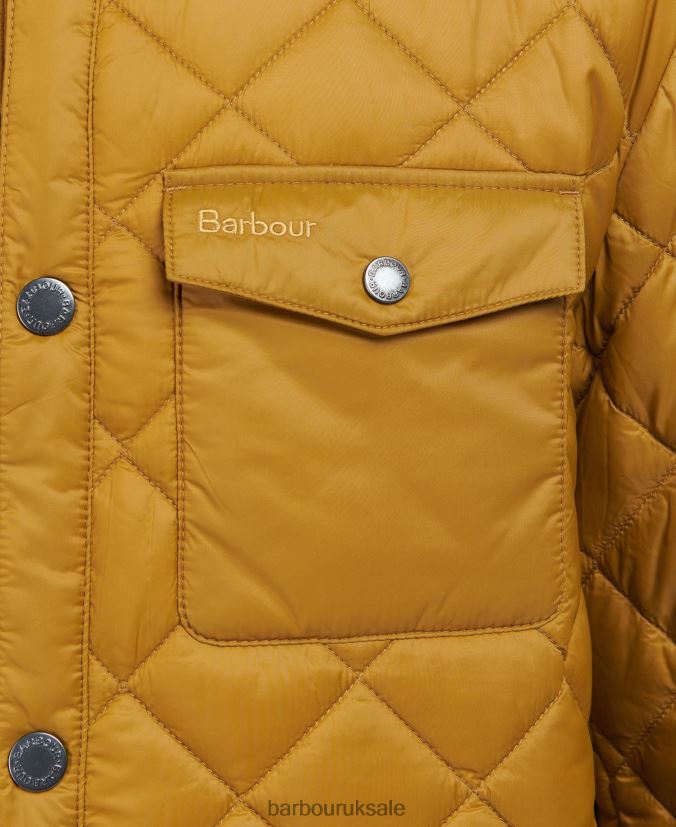 Newbie Quilted Jacket Barbour Men R08LB6162 Clothing Russet