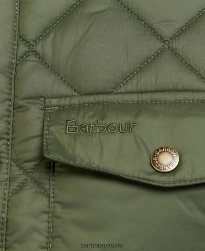 Newbie Quilted Jacket Barbour Men R08LB696 Clothing Russet