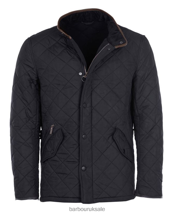 Powell Quilted Jacket Barbour Men R08LB673 Clothing Navy