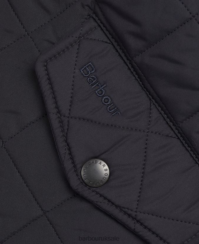 Powell Quilted Jacket Barbour Men R08LB673 Clothing Navy